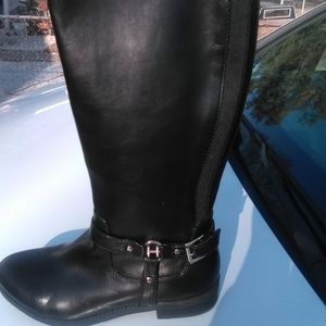 Tommy Hilfiger Black Dorian Wide Calf Leather